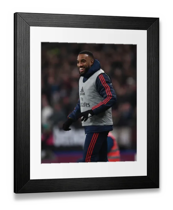 Framed Print : Arsenal's Lacazette Ready to Enter the Fray: West Ham United vs Arsenal FC, Premier League 2019-20 Framed Print : Arsenal's Lacazette Ready to Enter the Fray: West Ham United vs Arsenal FC, Premier League 2019-20