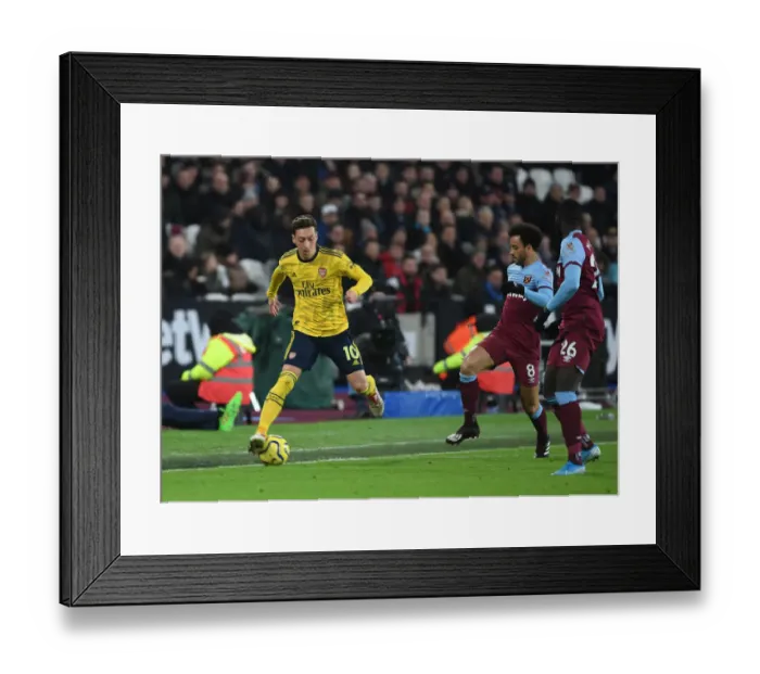 Framed Print : Arsenal vs. West Ham United: Premier League Battle at London Stadium (December 2019)