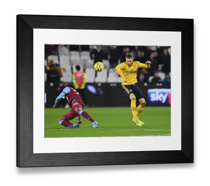 Framed Print : Arsenal vs. West Ham United: Premier League Battle at London Stadium (December 2019)