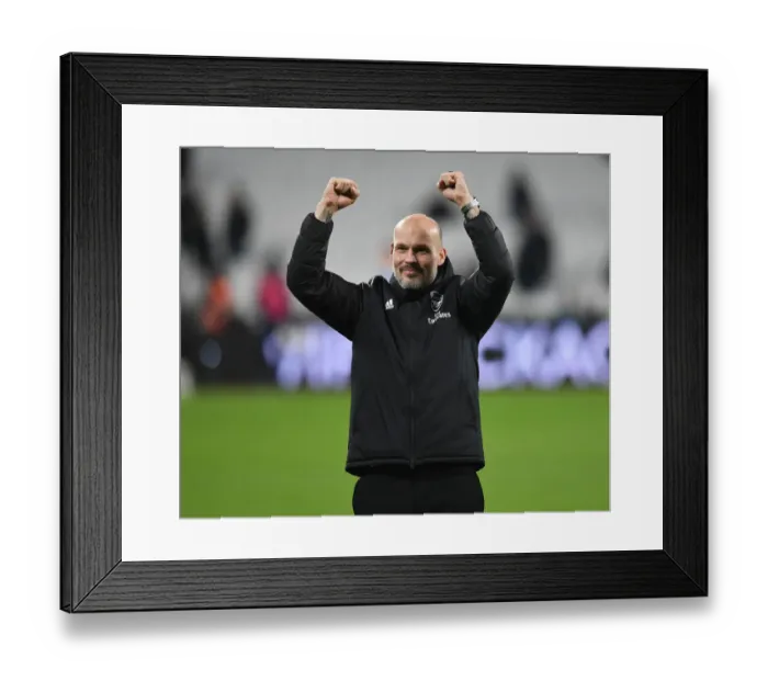 Framed Print : Freddie Ljungberg Celebrates Arsenal's Win at West Ham United - Premier League 2019 / 20 Framed Print : Freddie Ljungberg Celebrates Arsenal's Win at West Ham United - Premier League 2019 / 20