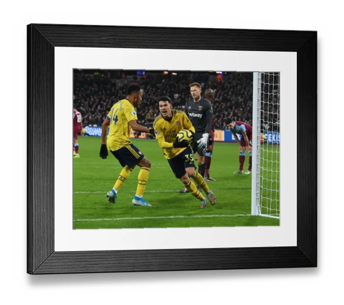 Framed Print : Martinelli Scores First: Arsenal's Victory at West Ham United (December 2019)