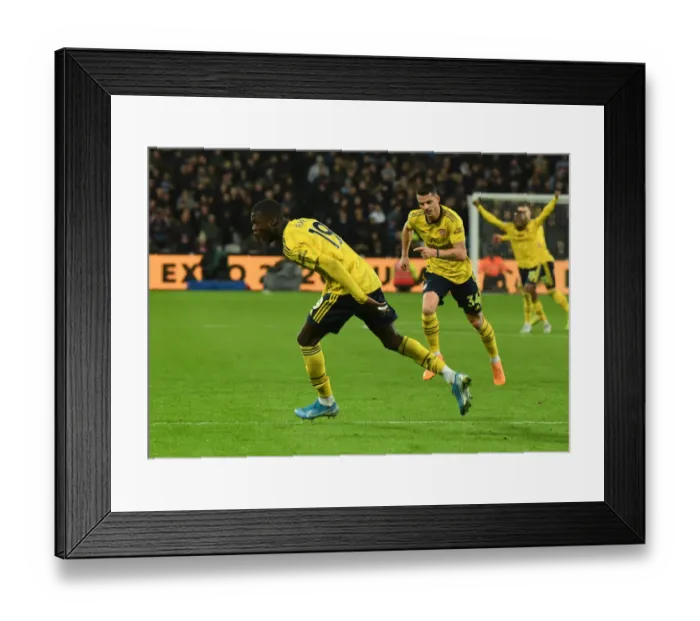 Framed Print : Pepe Strikes Again: Arsenal's Second Goal vs. West Ham United (2019-20 Premier League)