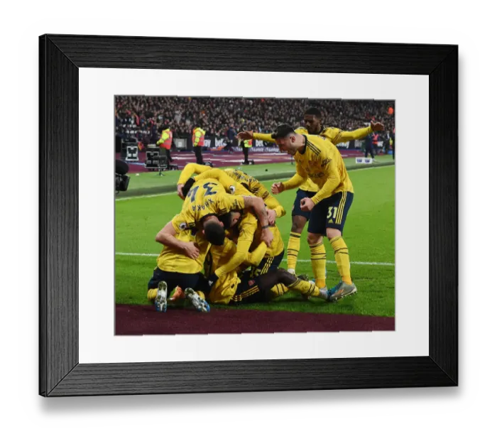 Framed Print : Pepe's Brace: Arsenal's Victory over West Ham United in Premier League (December 2019)