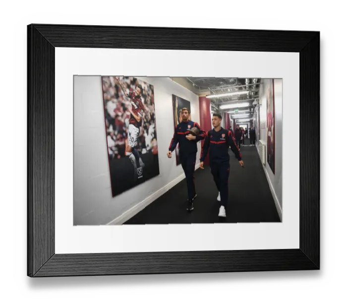 Framed Print : Arsenal FC: Emiliano Martinez and Gabriel Martinelli Pre-Match at West Ham United Framed Print : Arsenal FC: Emiliano Martinez and Gabriel Martinelli Pre-Match at West Ham United