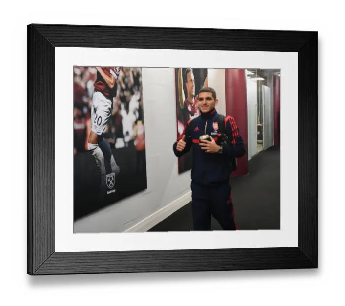 Framed Print : Lucas Torreira: Arsenal FC Ready for West Ham United Clash in Premier League