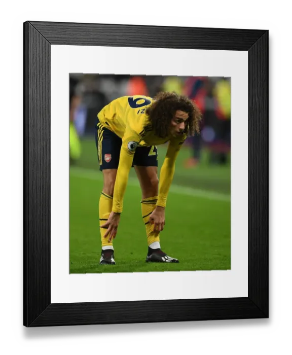 Framed Print : Matteo Guendouzi in Action: West Ham vs. Arsenal, Premier League 2019-20