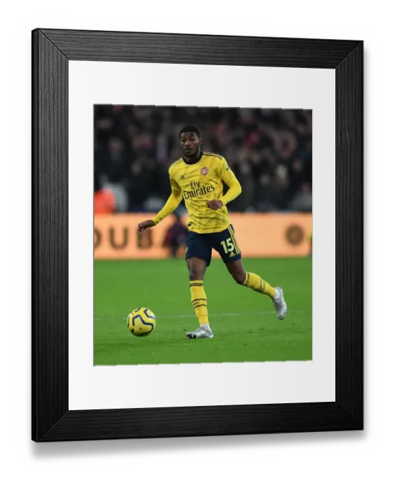 Framed Print : Arsenal's Ainsley Maitland-Niles in Action against West Ham United - Premier League 2019-20