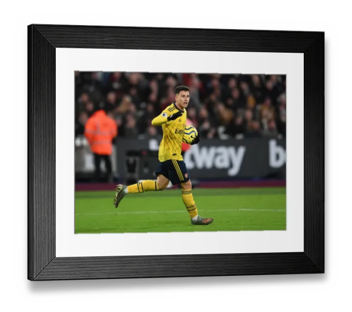 Framed Print : Martinelli's Strike: Arsenal's First Goal vs. West Ham United (Premier League 2019-20)