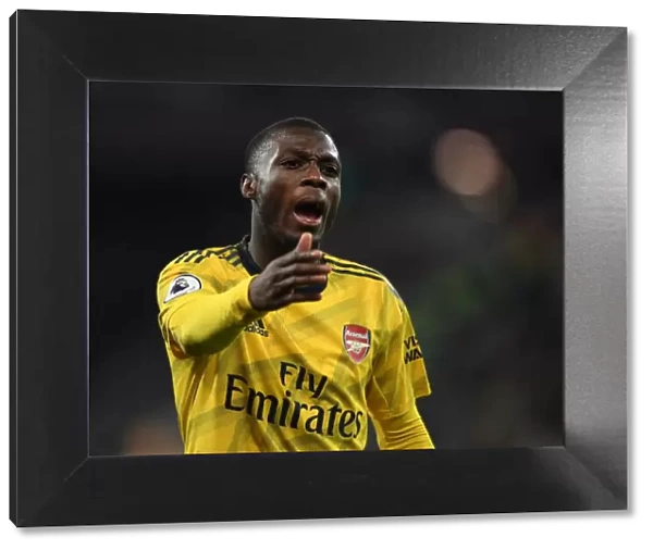 Pepe in Action: West Ham vs. Arsenal Premier League Clash (2019-20)