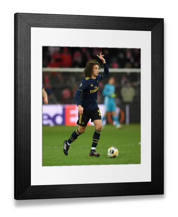 Framed Print : Guendouzi in Action: Arsenal vs Standard Liege, UEFA Europa League (December 2019)
