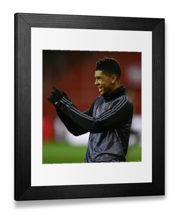 Framed Print : Arsenal's Tyreece John-Jules: Focused Before Standard Liege Clash (December 2019) Framed Print : Arsenal's Tyreece John-Jules: Focused Before Standard Liege Clash (December 2019)