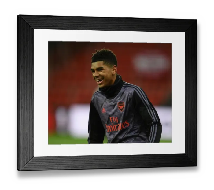 Framed Print : Arsenal's Tyreece John-Jules Before UEFA Europa League Match vs Standard Liege (December 2019) Framed Print : Arsenal's Tyreece John-Jules Before UEFA Europa League Match vs Standard Liege (December 2019)