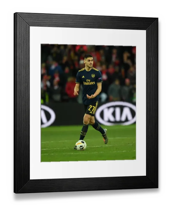 Framed Print : Arsenal's Mavropanos in Action: Standard Liege vs Arsenal, UEFA Europa League (December 2019) Framed Print : Arsenal's Mavropanos in Action: Standard Liege vs Arsenal, UEFA Europa League (December 2019)