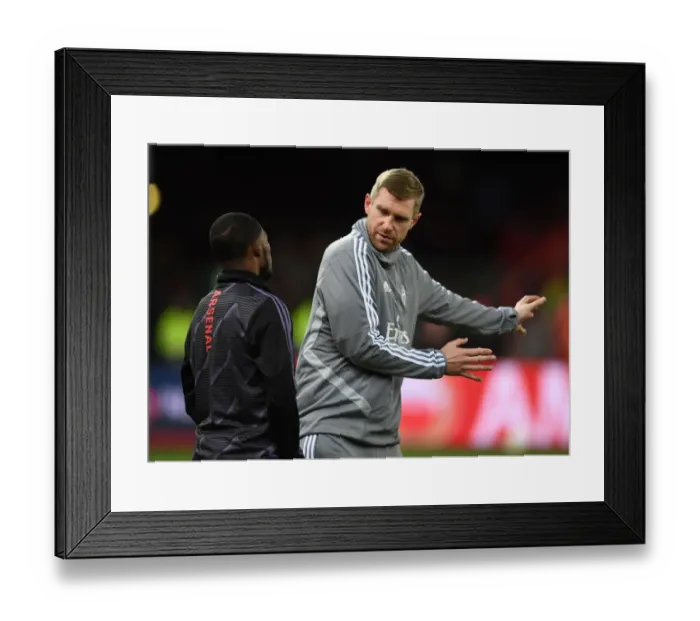 Framed Print : Mertesacker Coaches Maitland-Niles Ahead of Arsenal's UEFA Europa League Clash with Standard Liege Framed Print : Mertesacker Coaches Maitland-Niles Ahead of Arsenal's UEFA Europa League Clash with Standard Liege