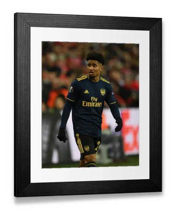 Framed Print : Arsenal's Reiss Nelson Shines in UEFA Europa League Clash Against Standard Liege (December 2019)