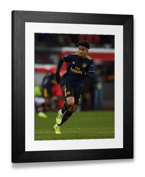 Framed Print : Arsenal's Reiss Nelson in Action: Standard Liege vs Arsenal, UEFA Europa League (December 2019) Framed Print : Arsenal's Reiss Nelson in Action: Standard Liege vs Arsenal, UEFA Europa League (December 2019)