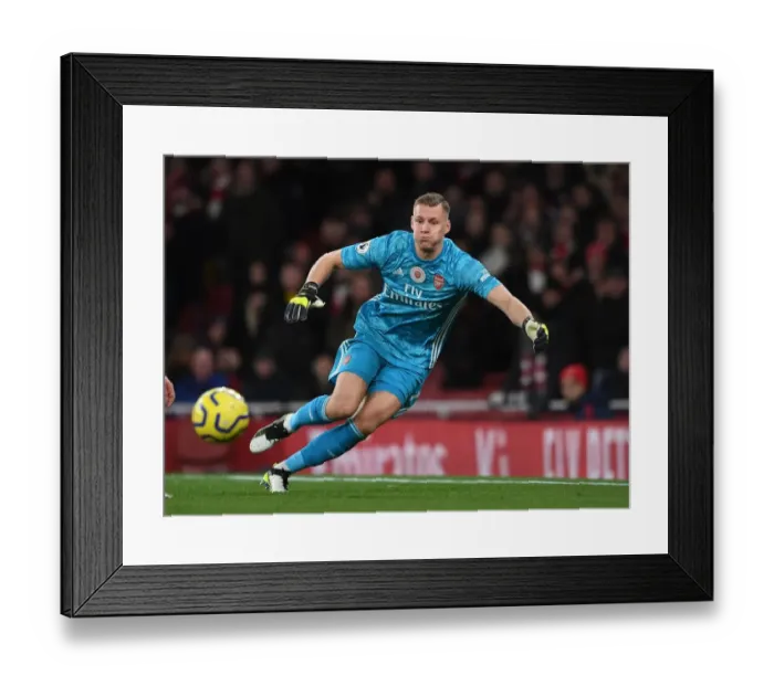 Framed Print : Arsenal's Unwavering Shield: Bernd Leno's Focused Performance Against Manchester City (December 2019) Framed Print : Arsenal's Unwavering Shield: Bernd Leno's Focused Performance Against Manchester City (December 2019)
