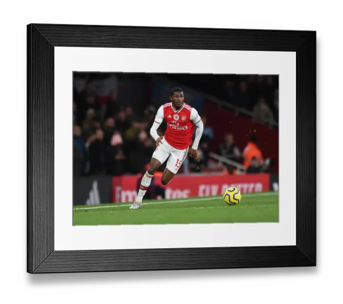 Framed Print : Arsenal vs Manchester City: Ainsley Maitland-Niles in Action at the Emirates Stadium (Premier League 2019-20)