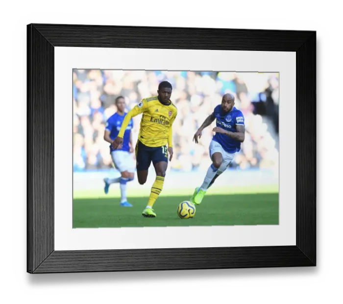 Framed Print : Maitland-Niles vs. Delph: Battle at Goodison Park - Everton vs. Arsenal, Premier League 2019-20 Framed Print : Maitland-Niles vs. Delph: Battle at Goodison Park - Everton vs. Arsenal, Premier League 2019-20