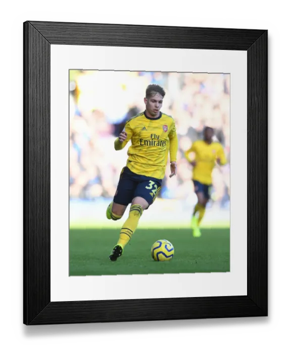 Framed Print : Emile Smith Rowe in Action: Arsenal vs Everton, Premier League 2019-20