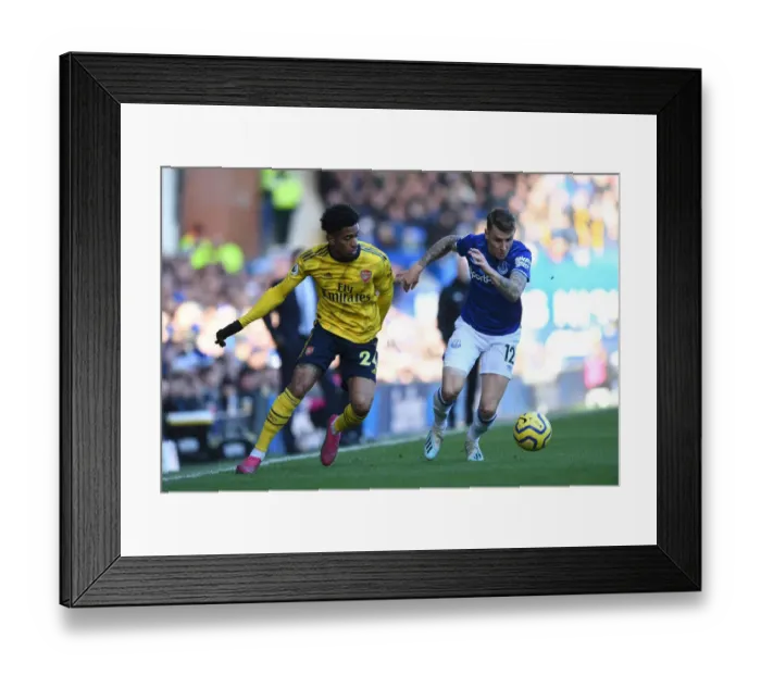 Framed Print : Everton vs. Arsenal: Nelson vs. Digne Clash in Premier League Showdown Framed Print : Everton vs. Arsenal: Nelson vs. Digne Clash in Premier League Showdown