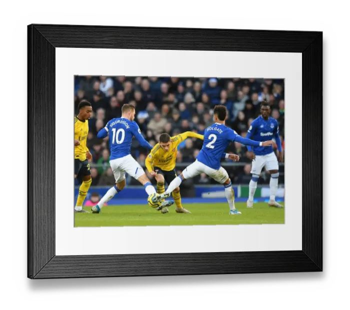 Framed Print : Torreira vs Sigurdsson: Everton vs Arsenal, Premier League Clash at Goodison Park (December 2019)