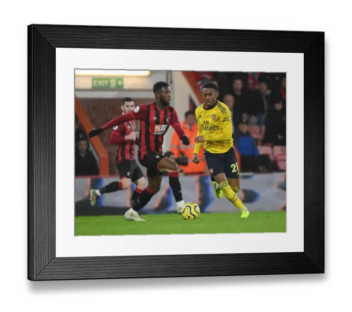 Framed Print : Clash at Vitality: Willock vs. Lerma - A Premier League Battle