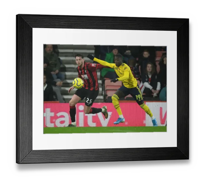 Framed Print : Pepe vs Simpson: Intense Battle in the Premier League - AFC Bournemouth vs Arsenal FC Framed Print : Pepe vs Simpson: Intense Battle in the Premier League - AFC Bournemouth vs Arsenal FC