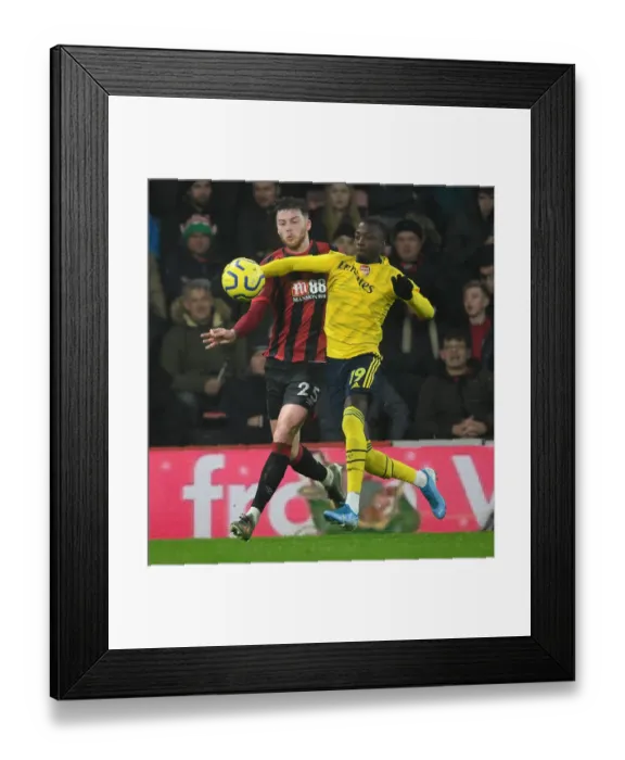 Framed Print : Pepe vs Simpson: AFC Bournemouth vs Arsenal FC, Premier League Clash (December 2019) Framed Print : Pepe vs Simpson: AFC Bournemouth vs Arsenal FC, Premier League Clash (December 2019)