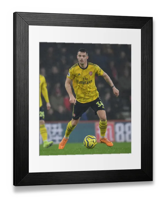 Framed Print : Granit Xhaka in Action: Arsenal vs. AFC Bournemouth, Premier League 2019-20 Framed Print : Granit Xhaka in Action: Arsenal vs. AFC Bournemouth, Premier League 2019-20