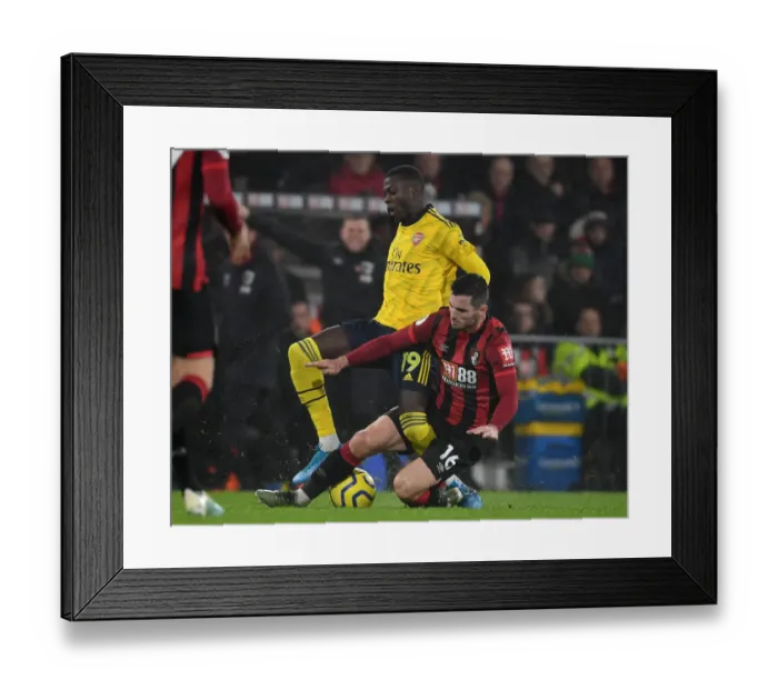Framed Print : Pepe Foul: AFC Bournemouth vs. Arsenal FC, Premier League (December 2019)