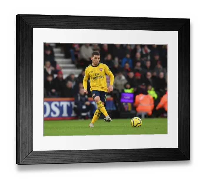 Framed Print : Torreira in Action: AFC Bournemouth vs. Arsenal FC, Premier League 2019-20
