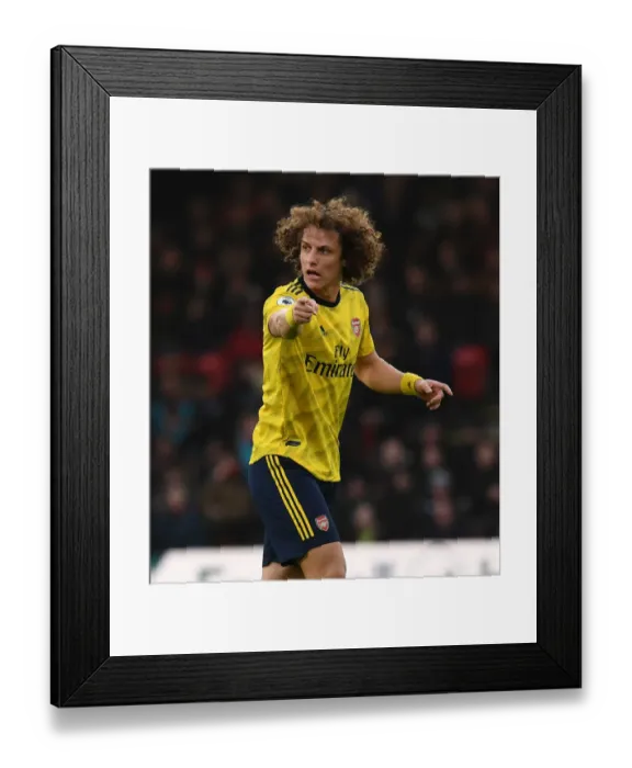 Framed Print : David Luiz in Action: Arsenal vs. AFC Bournemouth, Premier League 2019-20