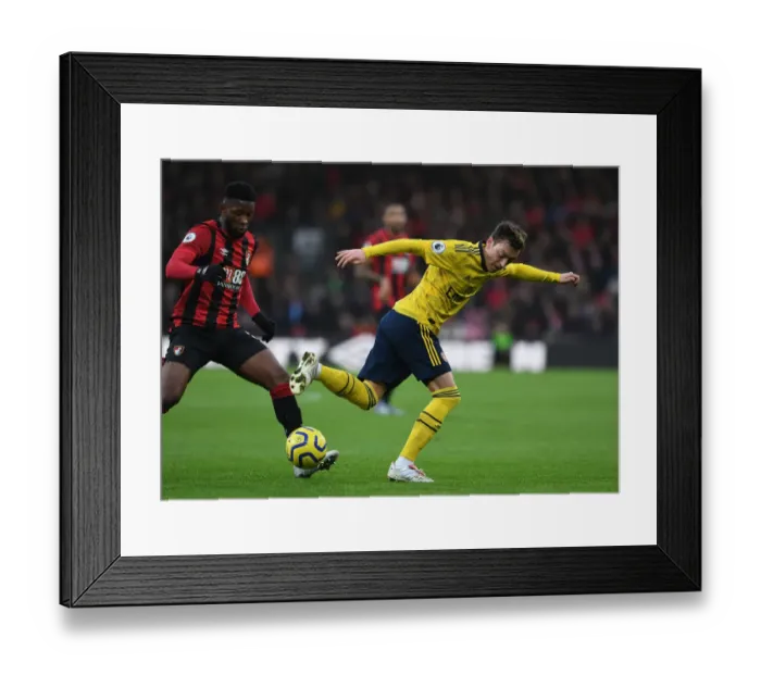Framed Print : Mesut Ozil Flicks Past Lerma in AFC Bournemouth vs Arsenal FC Clash (Premier League 2019-20) Framed Print : Mesut Ozil Flicks Past Lerma in AFC Bournemouth vs Arsenal FC Clash (Premier League 2019-20)