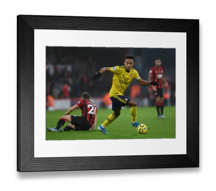 Framed Print : Arsenal's Aubameyang Scores Brilliantly: AFC Bournemouth vs. Arsenal, Premier League 2019-20 Framed Print : Arsenal's Aubameyang Scores Brilliantly: AFC Bournemouth vs. Arsenal, Premier League 2019-20