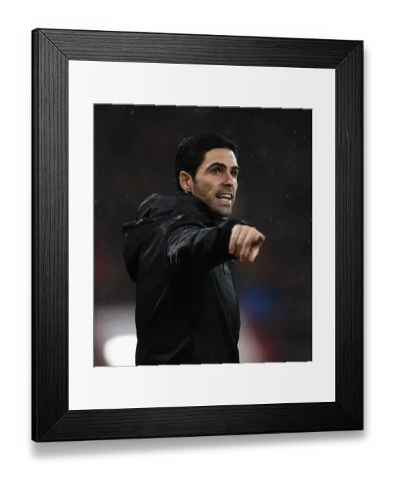 Framed Print : Mikel Arteta at the Helm: Arsenal vs. AFC Bournemouth, Premier League 2019-20