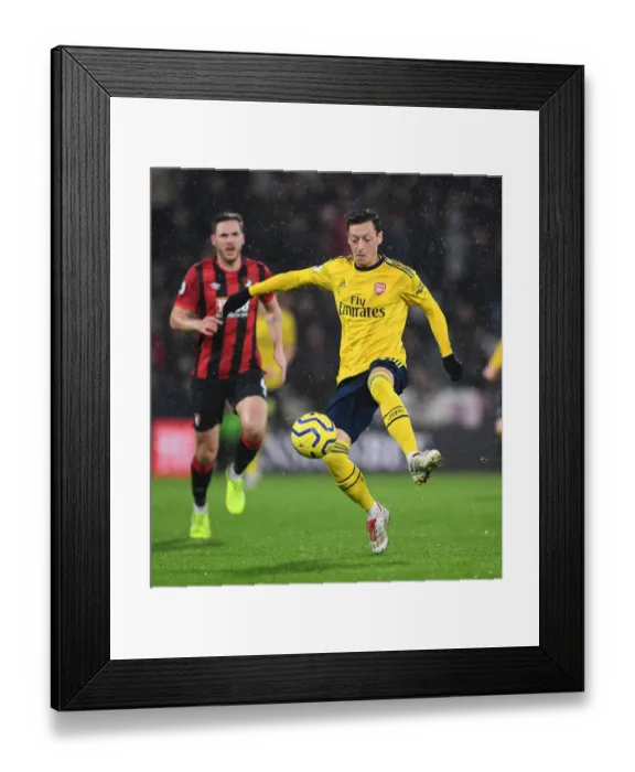 Framed Print : Mesut Ozil in Action: Arsenal vs. AFC Bournemouth, Premier League 2019-20