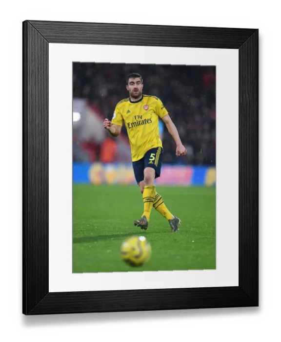 Framed Print : Sokratis of Arsenal in Action against AFC Bournemouth, Premier League 2019-20