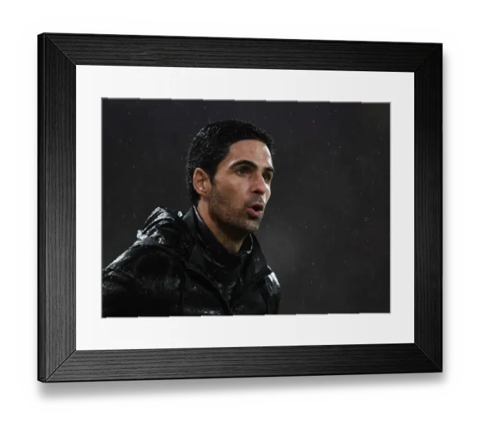 Framed Print : Mikel Arteta: Arsenal Head Coach in Action during AFC Bournemouth vs Arsenal FC, Premier League 2019-20