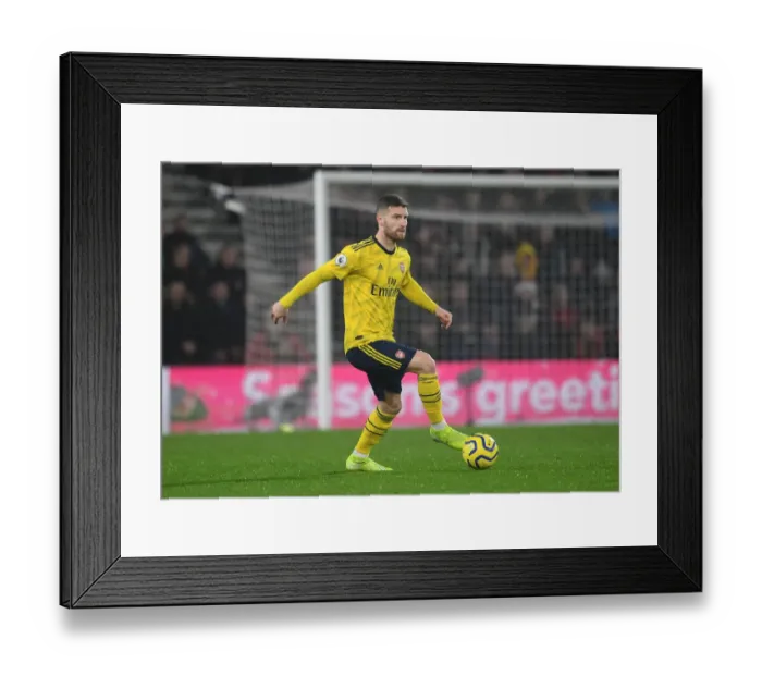 Framed Print : Mustafi in Action: Arsenal vs. Bournemouth, Premier League 2019-20