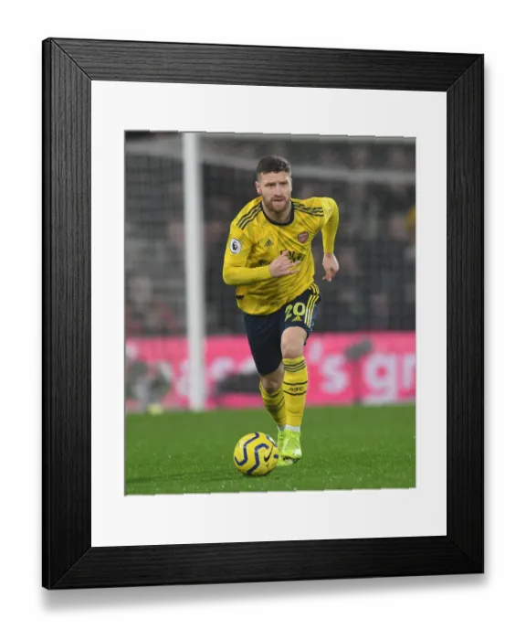 Framed Print : Mustafi in Action: Arsenal vs. AFC Bournemouth, Premier League (December 2019)