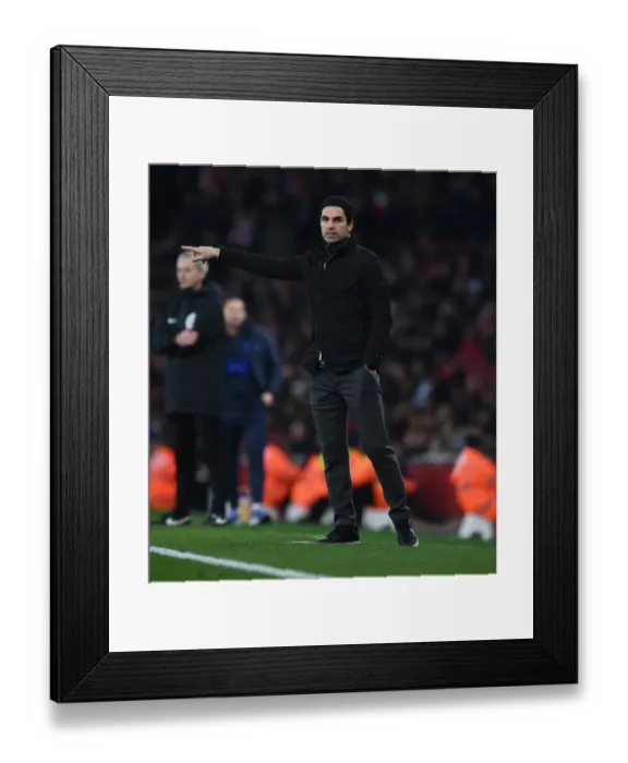 Framed Print : Mikel Arteta vs. Chelsea: Arsenal vs. Chelsea Showdown in Premier League