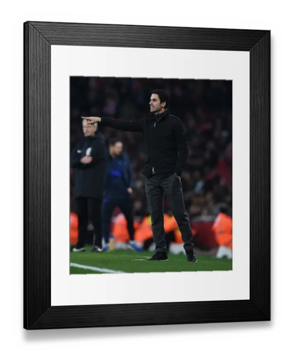 Framed Print : Mikel Arteta vs. Chelsea: Battle of the Managers at the Emirates Stadium (2019)