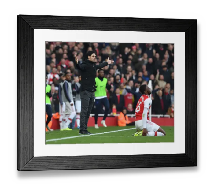 Framed Print : Mikel Arteta Faces Off Against Chelsea: Arsenal vs. Chelsea Clash in the Premier League Framed Print : Mikel Arteta Faces Off Against Chelsea: Arsenal vs. Chelsea Clash in the Premier League