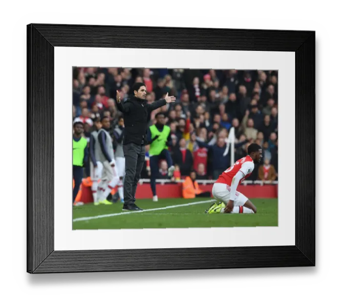 Framed Print : Arsenal vs. Chelsea: Mikel Arteta Goes Head-to-Head in Premier League Battle