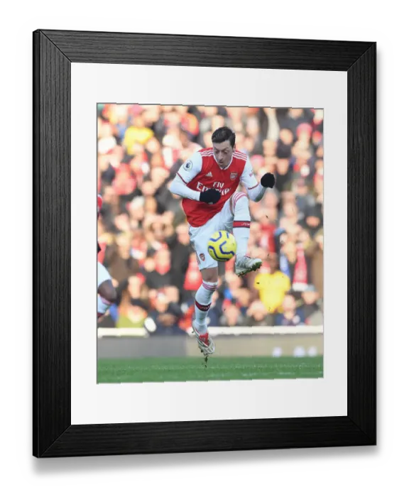 Framed Print : Mesut Ozil in Action: Arsenal vs Chelsea, Premier League 2019-2020