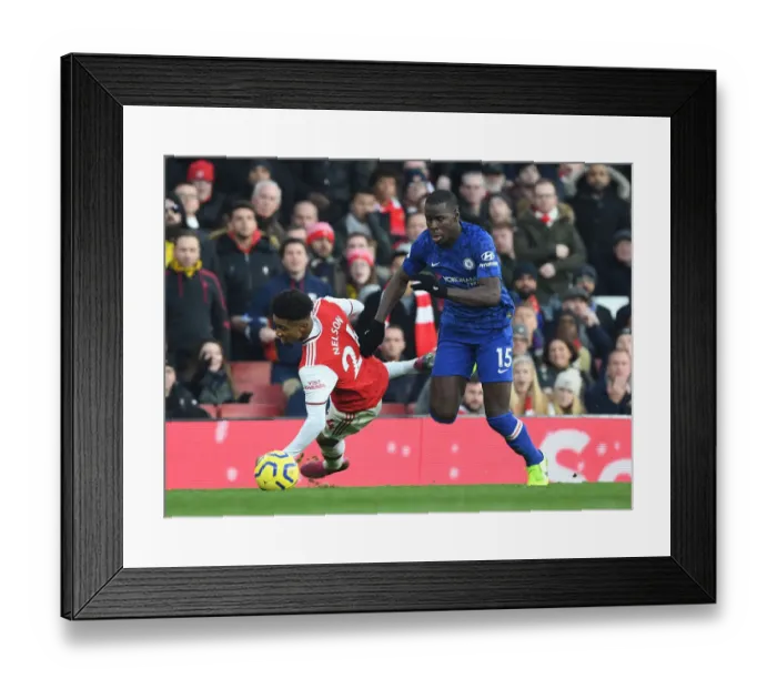 Framed Print : Arsenal vs. Chelsea: Intense Clash in the Premier League