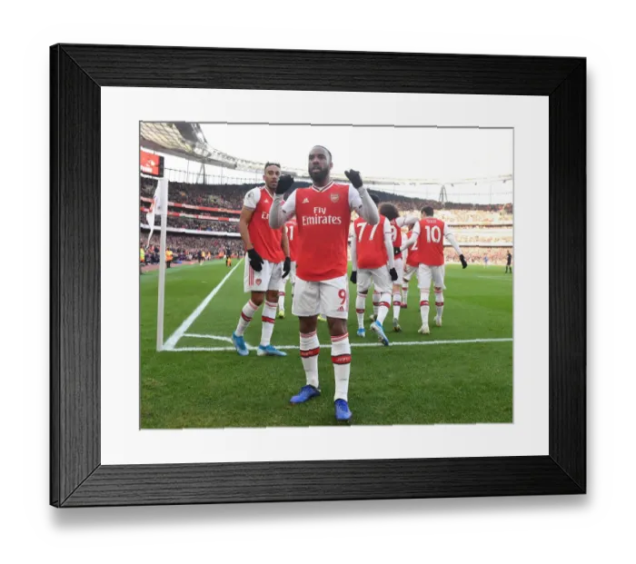 Framed Print : Alexis Lacazette's Goal: Arsenal vs. Chelsea, Premier League 2019-20 Framed Print : Alexis Lacazette's Goal: Arsenal vs. Chelsea, Premier League 2019-20