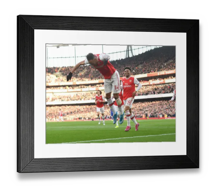 Framed Print : Aubameyang's Goal: Arsenal vs. Chelsea, Premier League 2019-20 Framed Print : Aubameyang's Goal: Arsenal vs. Chelsea, Premier League 2019-20