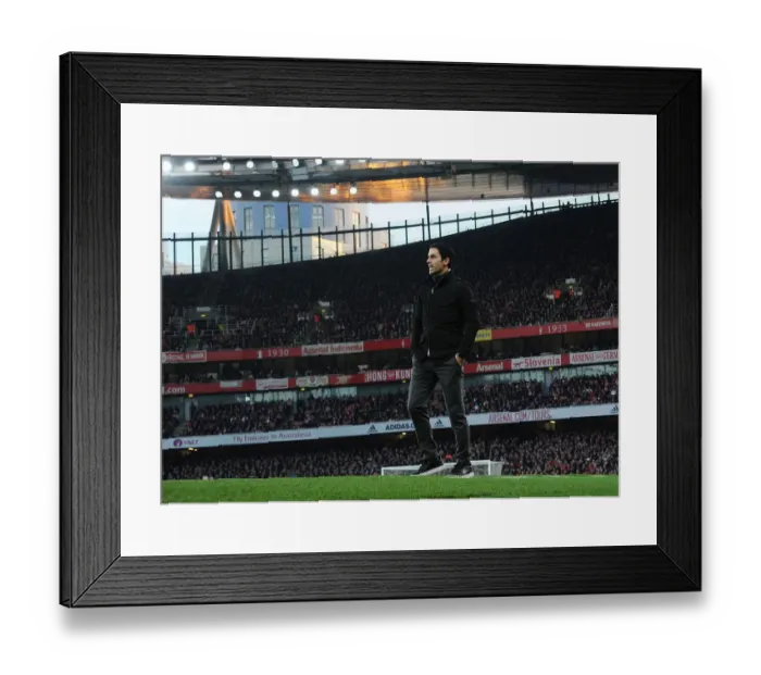 Framed Print : Mikel Arteta Leads Arsenal Against Chelsea in Premier League Clash at Emirates Stadium Framed Print : Mikel Arteta Leads Arsenal Against Chelsea in Premier League Clash at Emirates Stadium